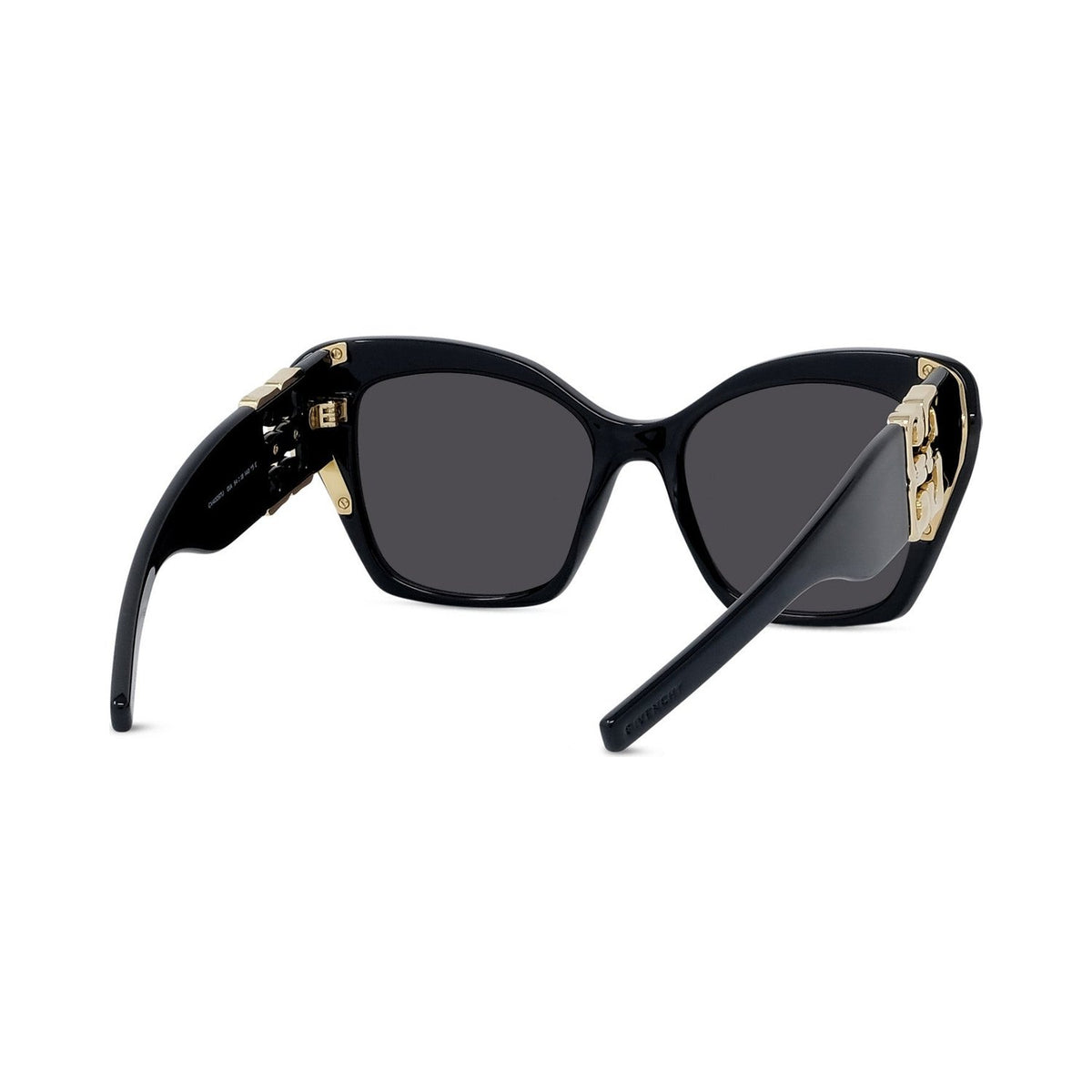 4G Liquid Black Square Sunglasses 01a