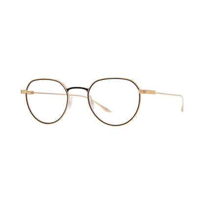 Ebbets Black Round Eyeglasses gol/b