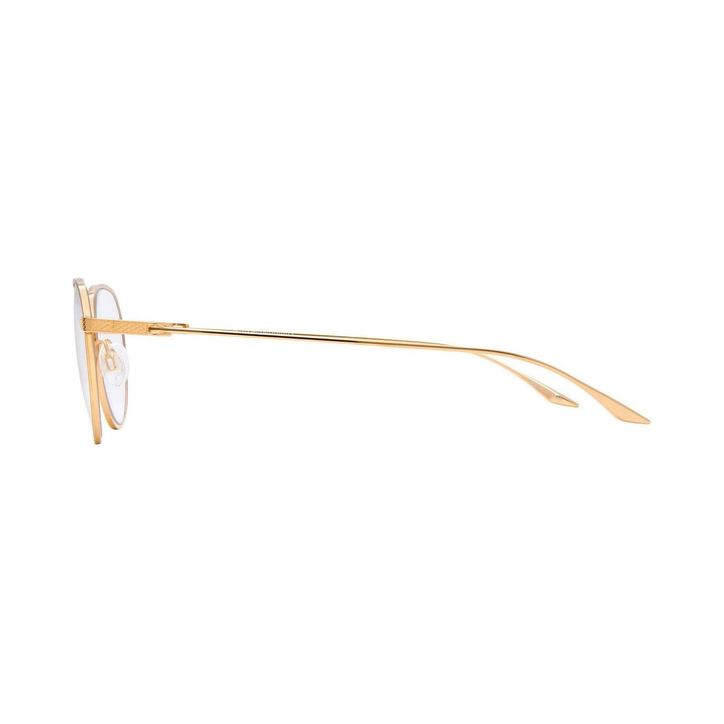 Ebbets Black Round Eyeglasses gol/b