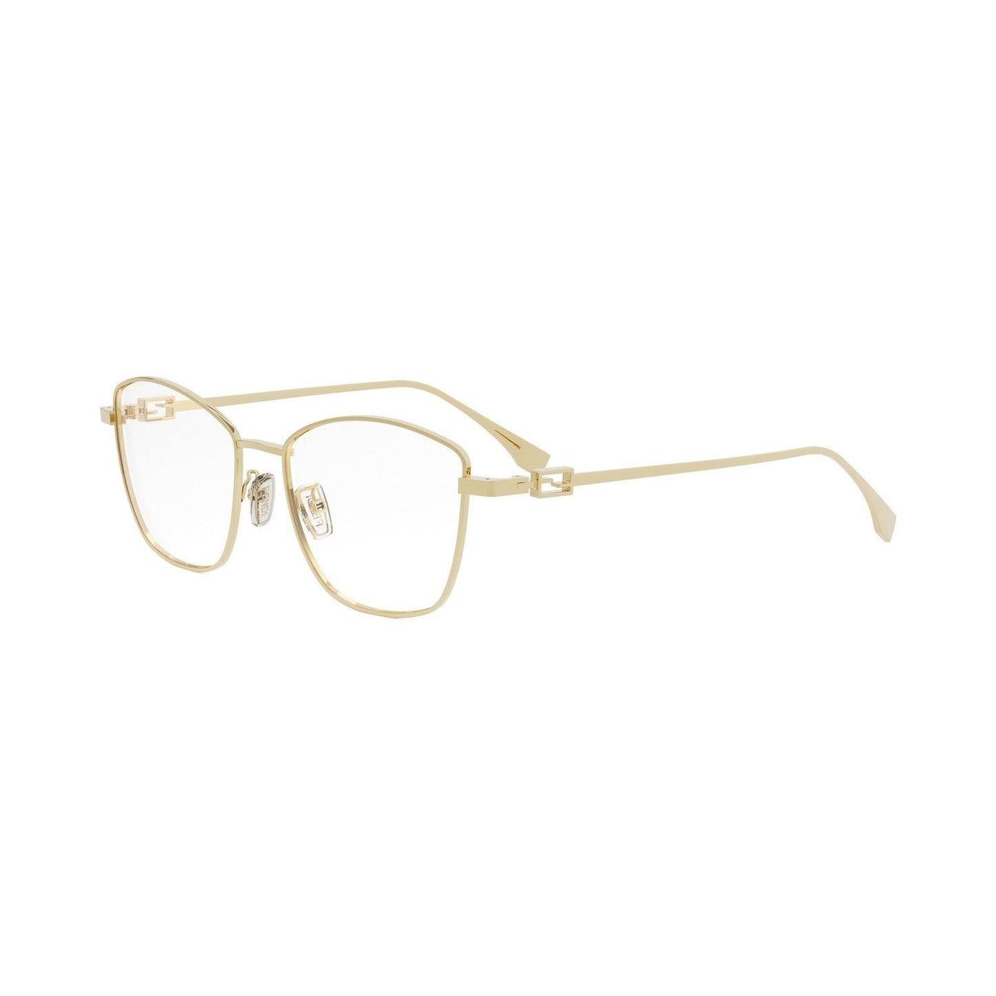 Baguette Gold Geometric Eyeglasses 030