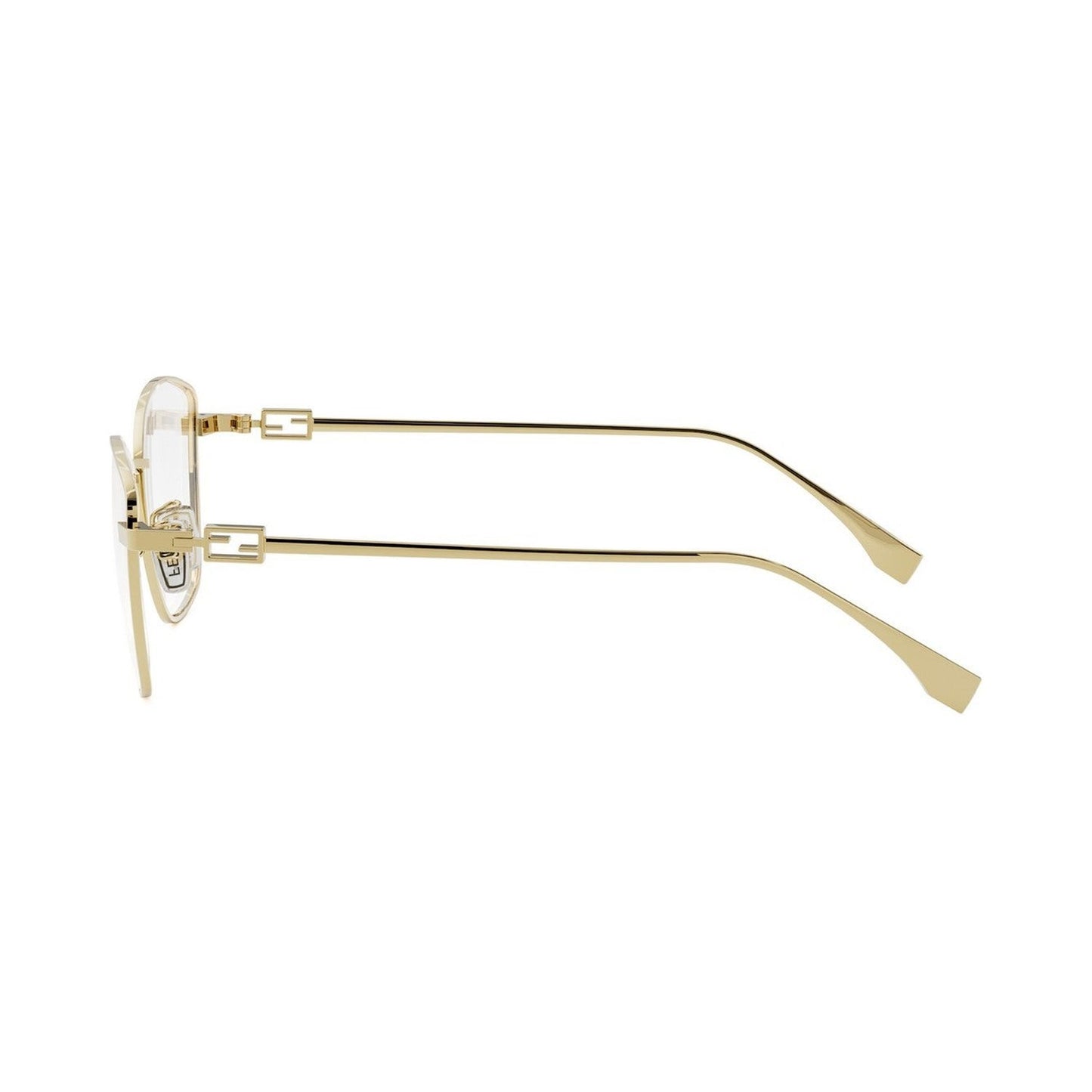 Baguette Gold Geometric Eyeglasses 030