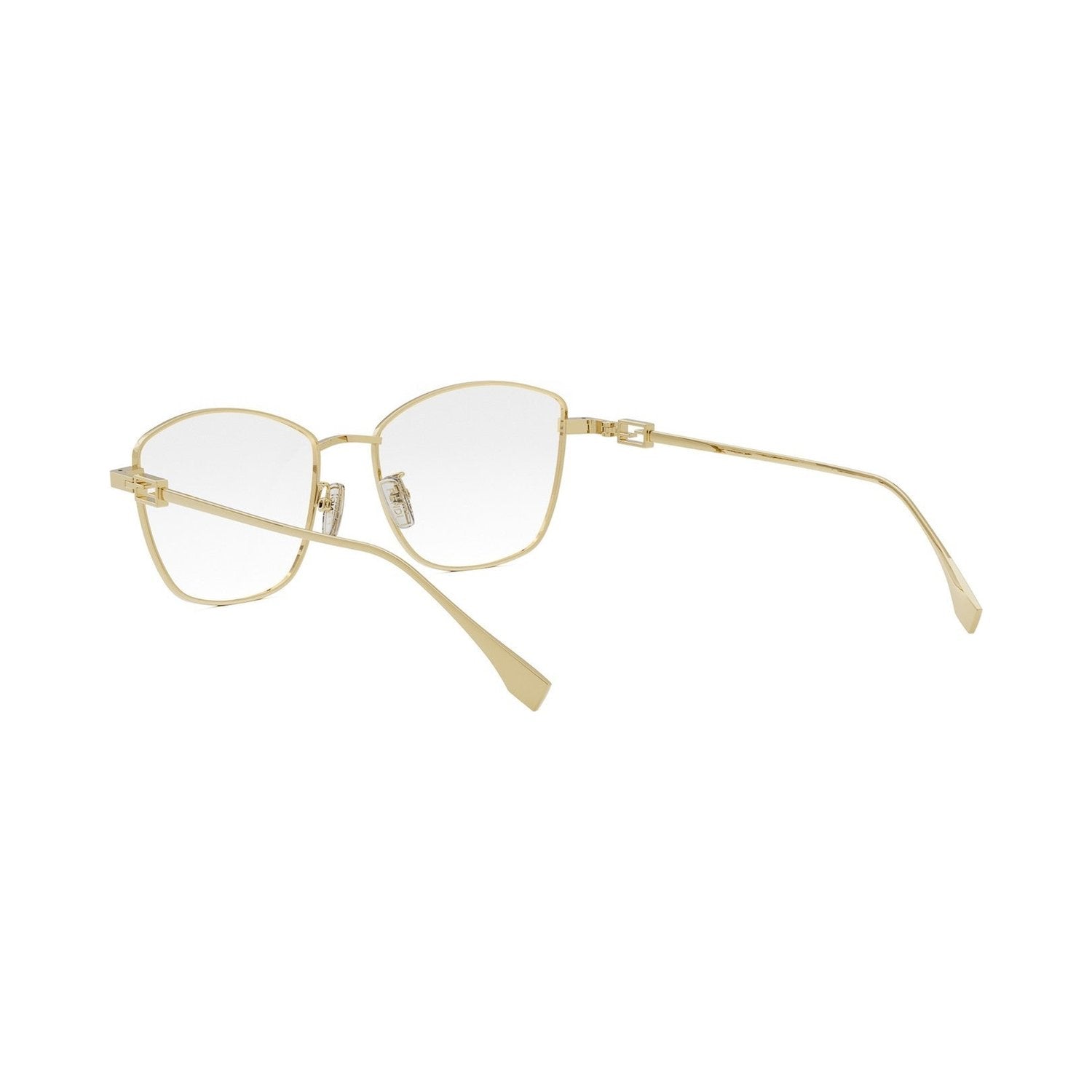 Baguette Gold Geometric Eyeglasses 030