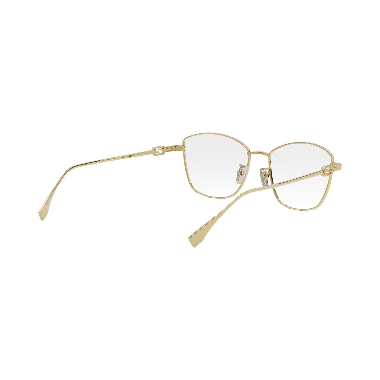Baguette Gold Geometric Eyeglasses 030