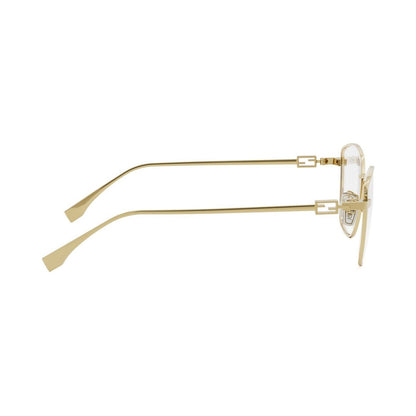 Baguette Gold Geometric Eyeglasses 030