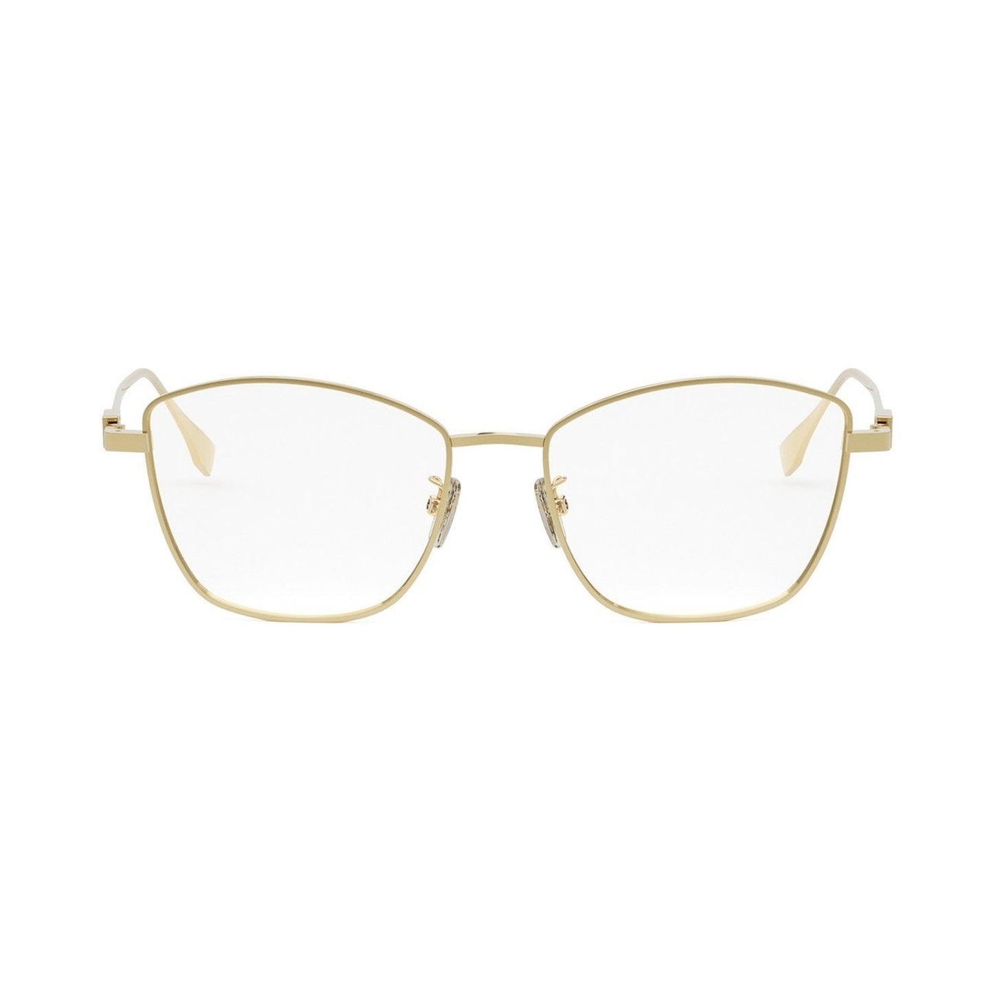 Baguette Gold Geometric Eyeglasses 030