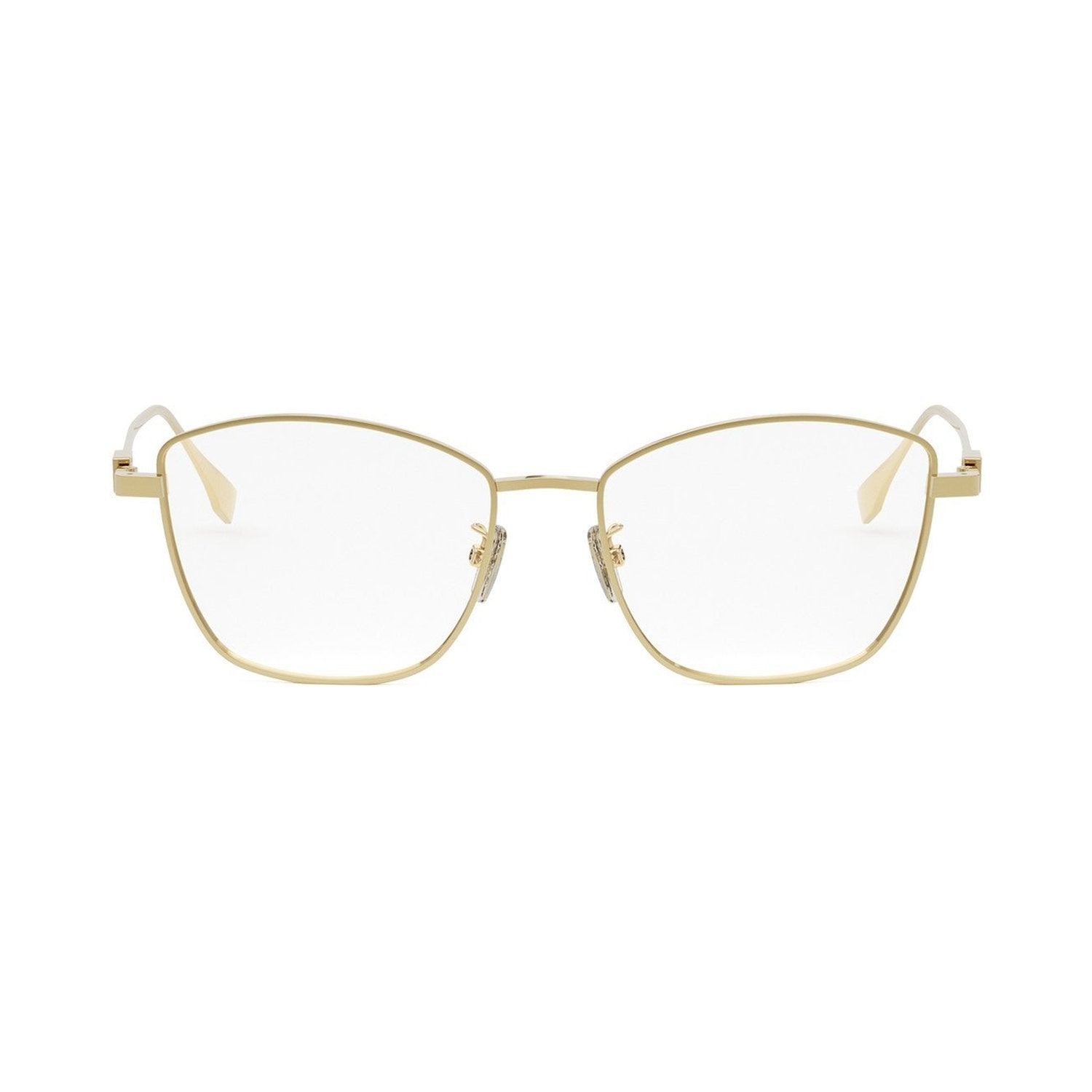 Baguette Gold Geometric Eyeglasses 030