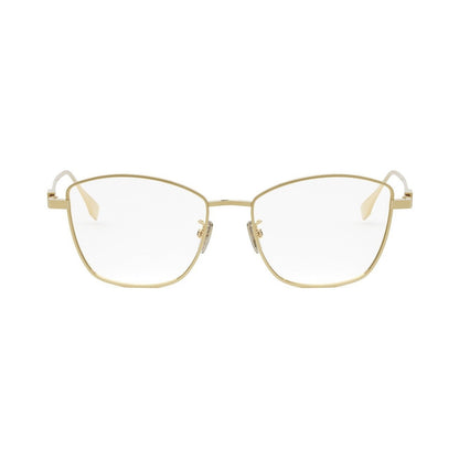 Baguette Gold Geometric Eyeglasses 030