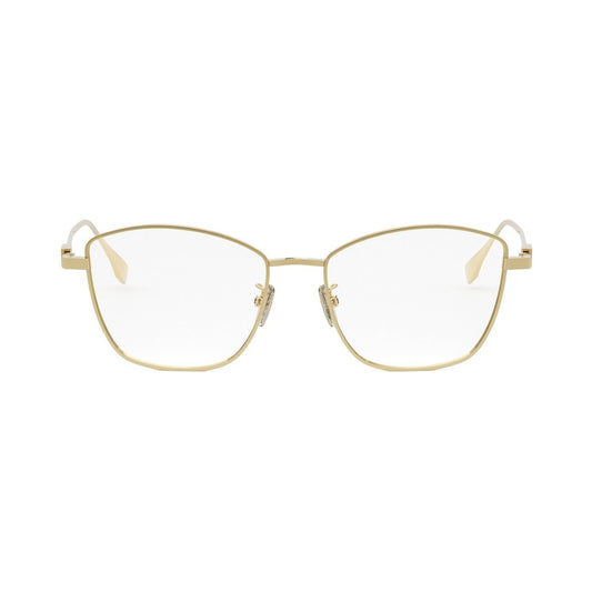 Baguette Gold Geometric Eyeglasses 030