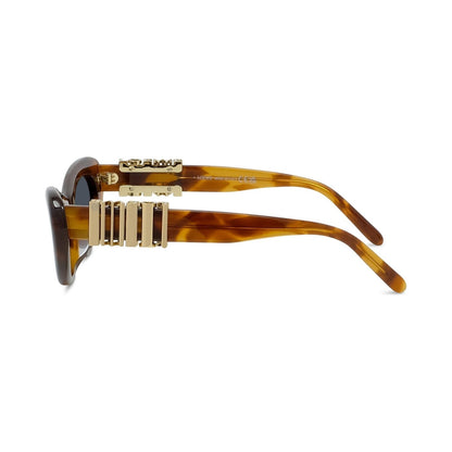 Slim Havana Oval Sunglasses