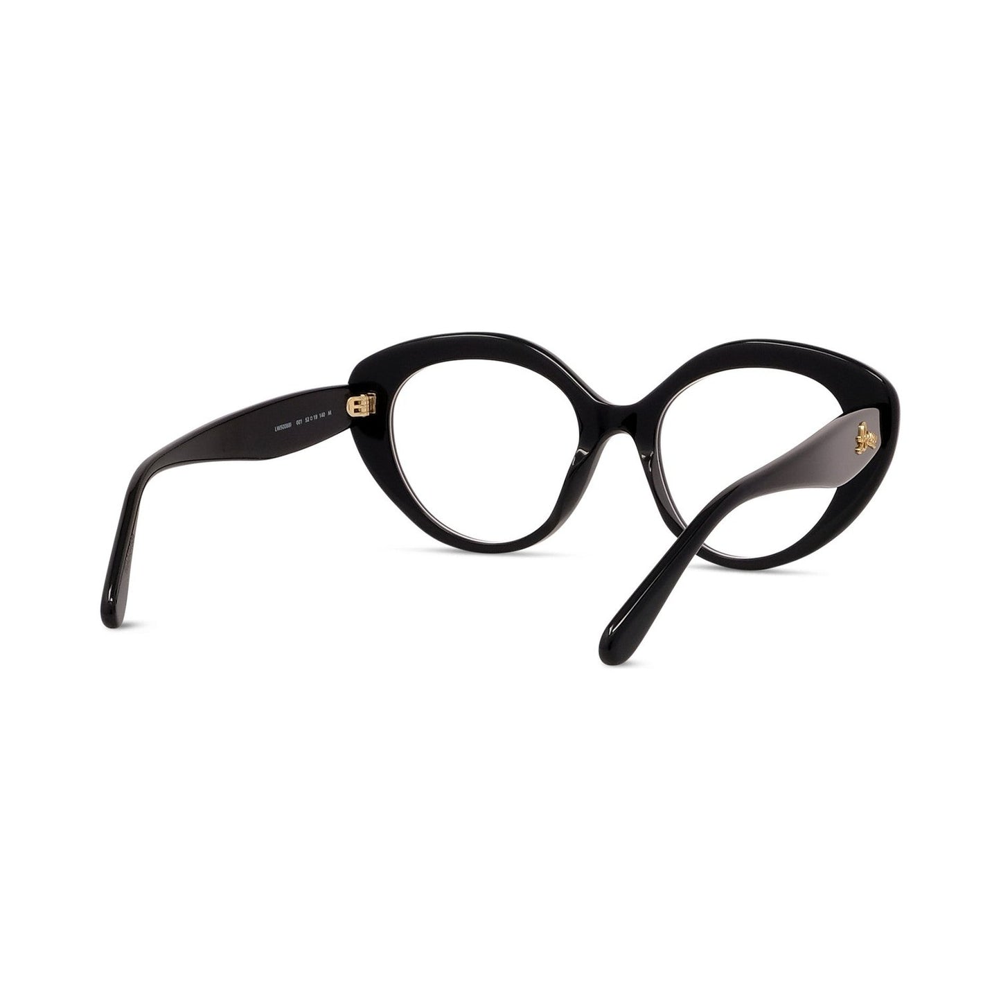 Curvy Black Cat Eye Eyeglasses