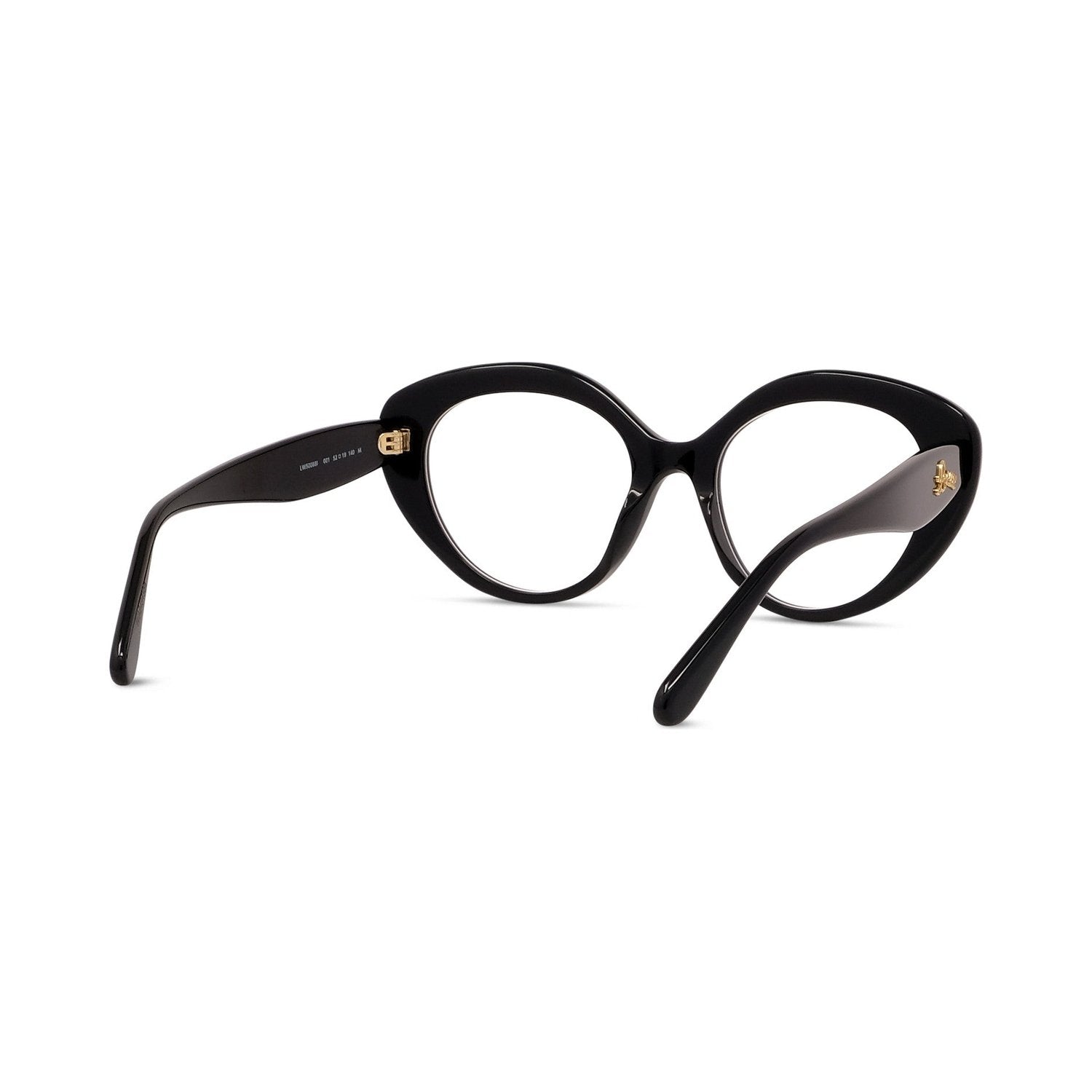 Curvy Black Cat Eye Eyeglasses