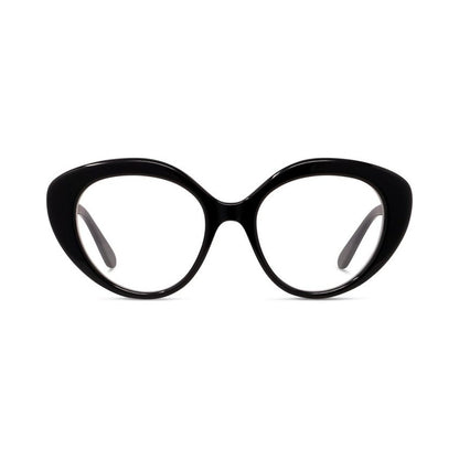 Curvy Black Cat Eye Eyeglasses