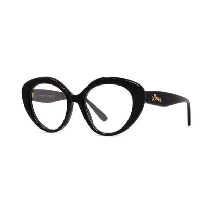 Curvy Black Cat Eye Eyeglasses