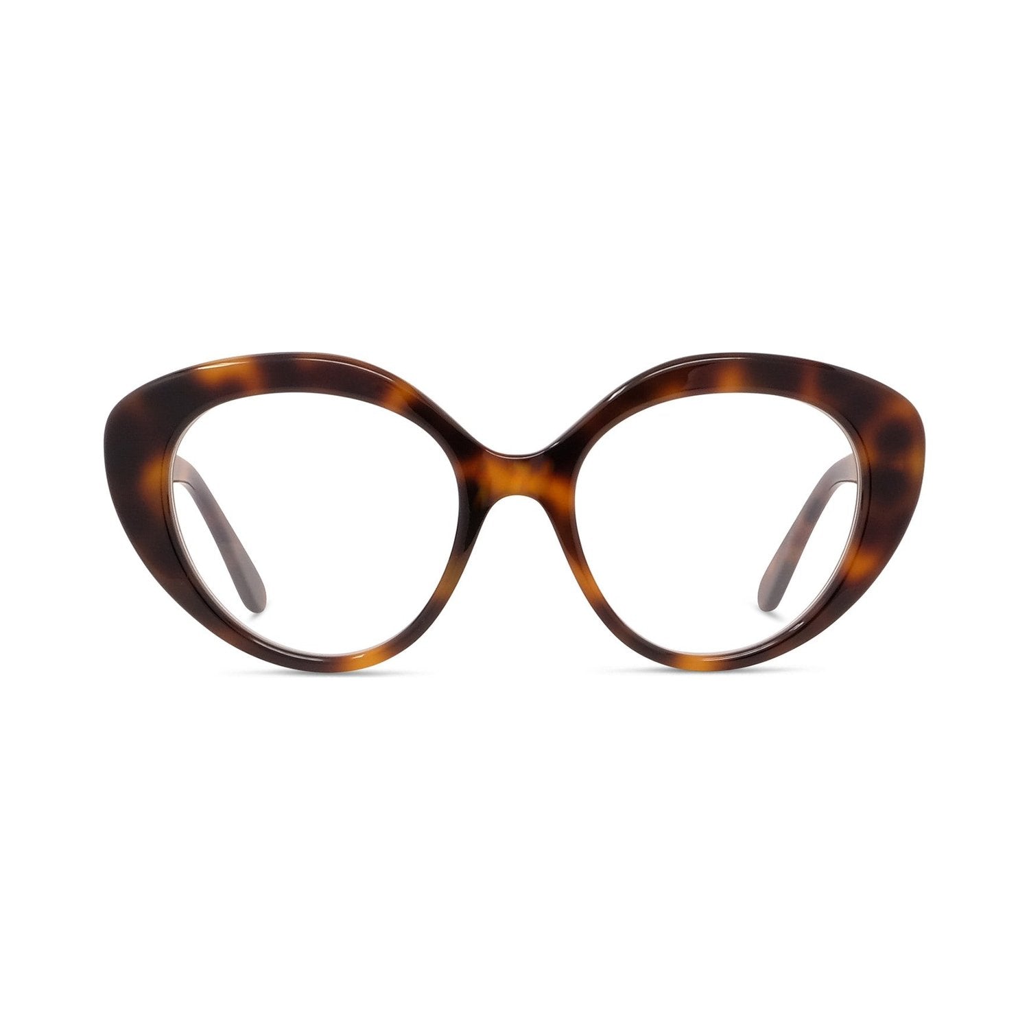 Curvy Havana Cat Eye Eyeglasses