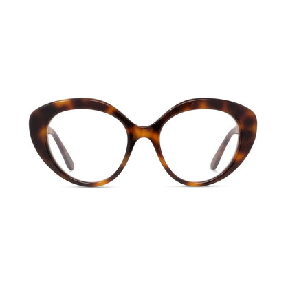 Curvy Havana Cat Eye Eyeglasses