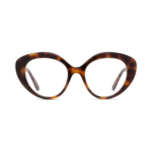 Curvy Havana Cat Eye Eyeglasses