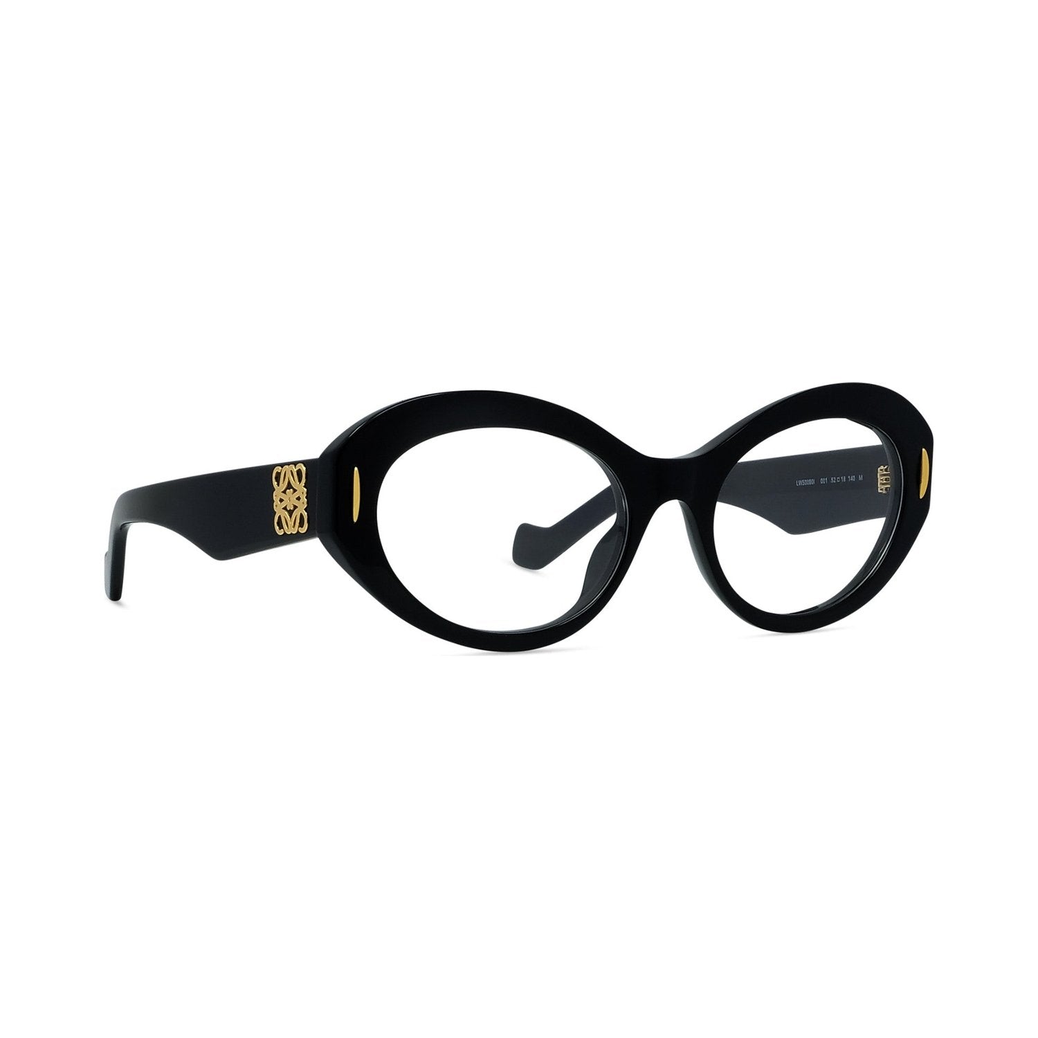 Anagram Black Oval Eyeglasses