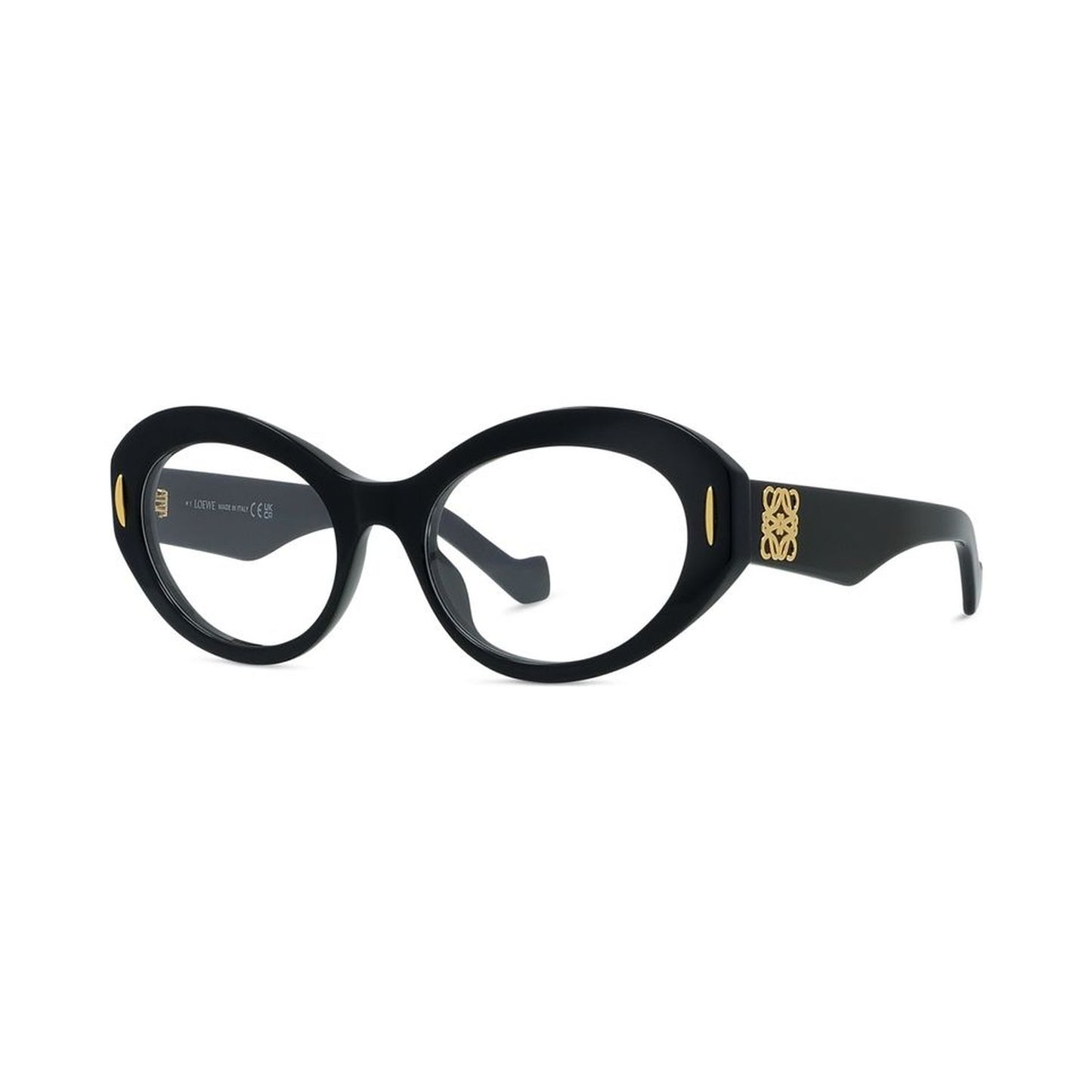 Anagram Black Oval Eyeglasses