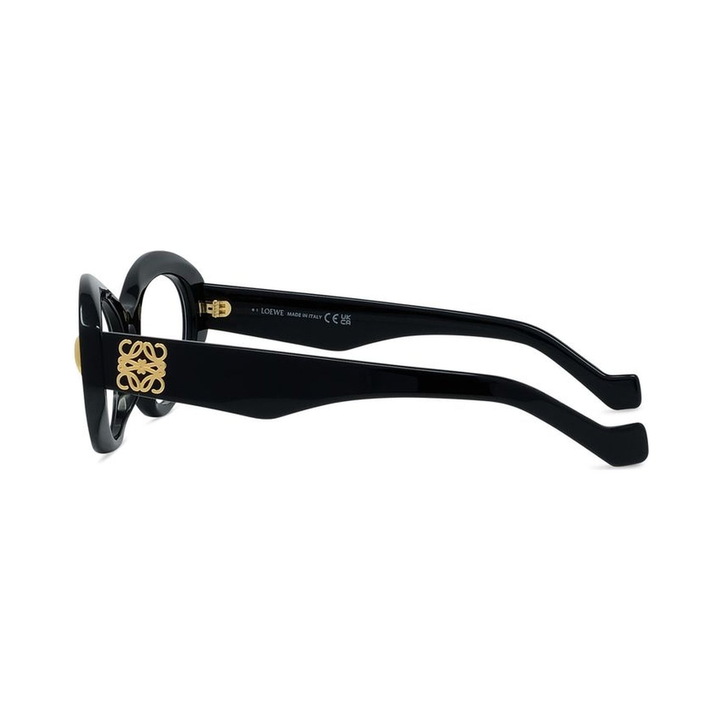 Anagram Black Oval Eyeglasses