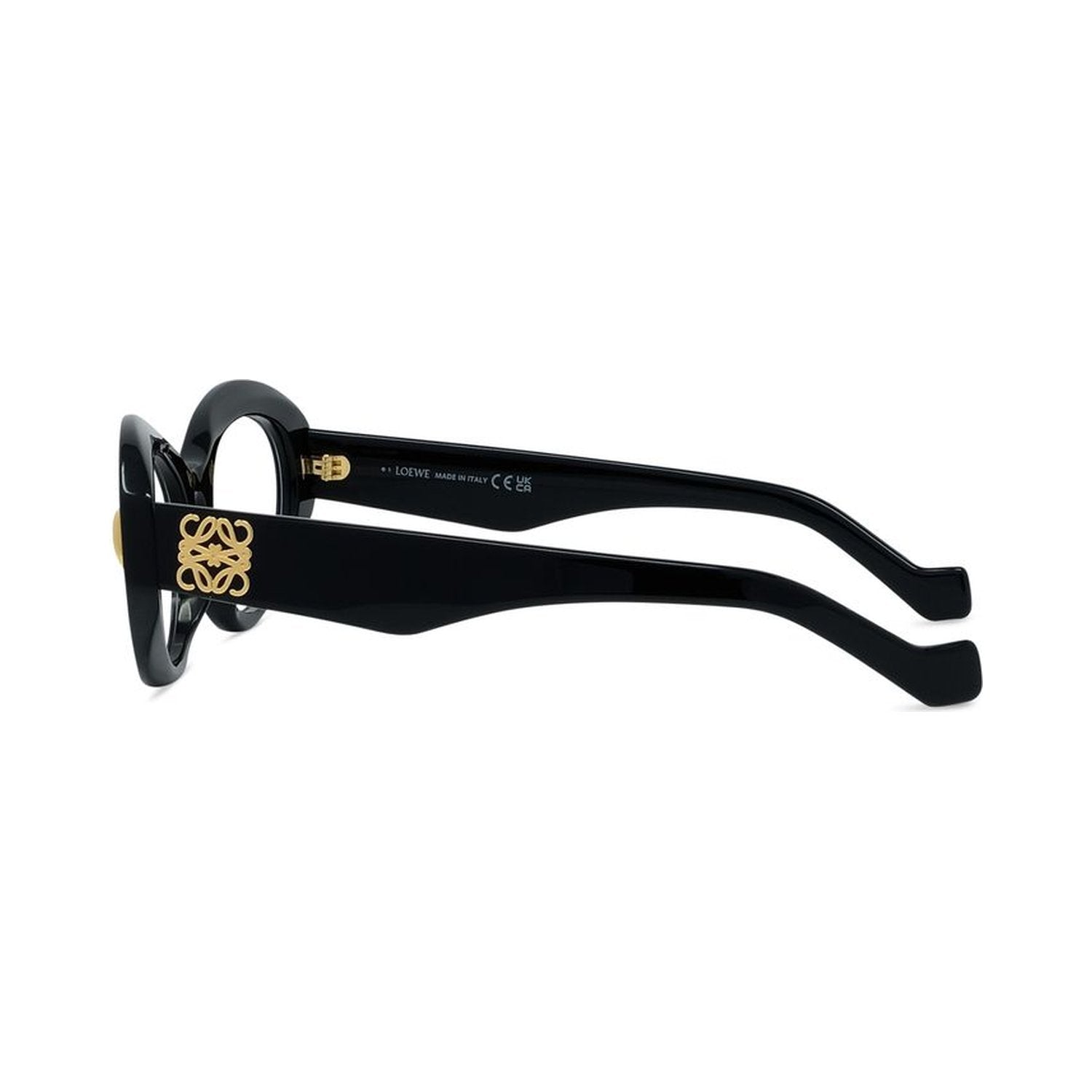 Anagram Black Oval Eyeglasses
