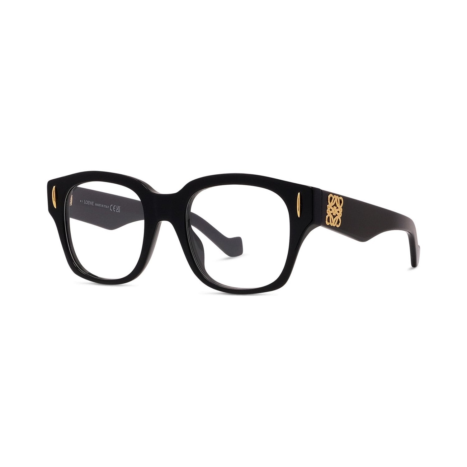 Anagram Black Geometric Eyeglasses