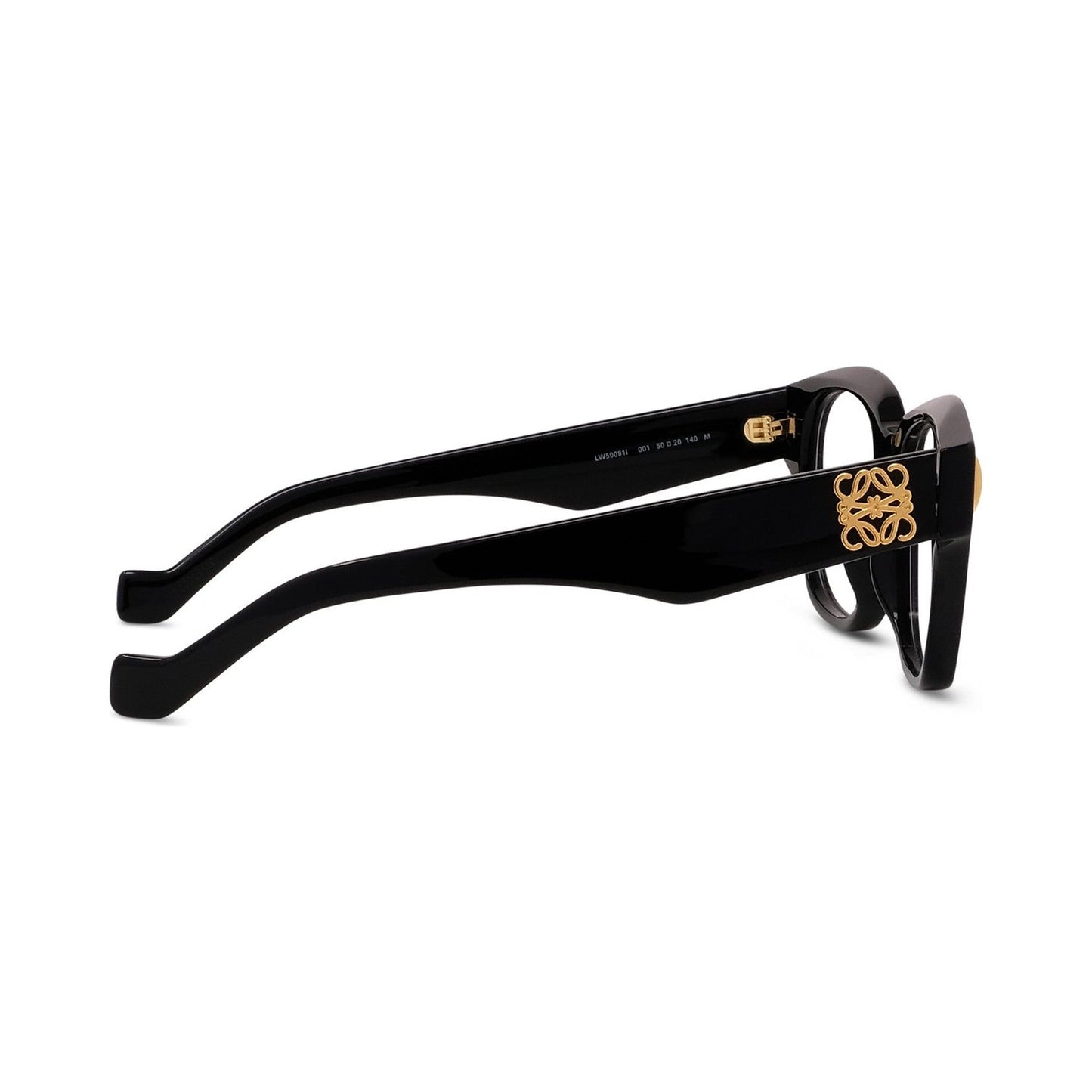Anagram Black Geometric Eyeglasses