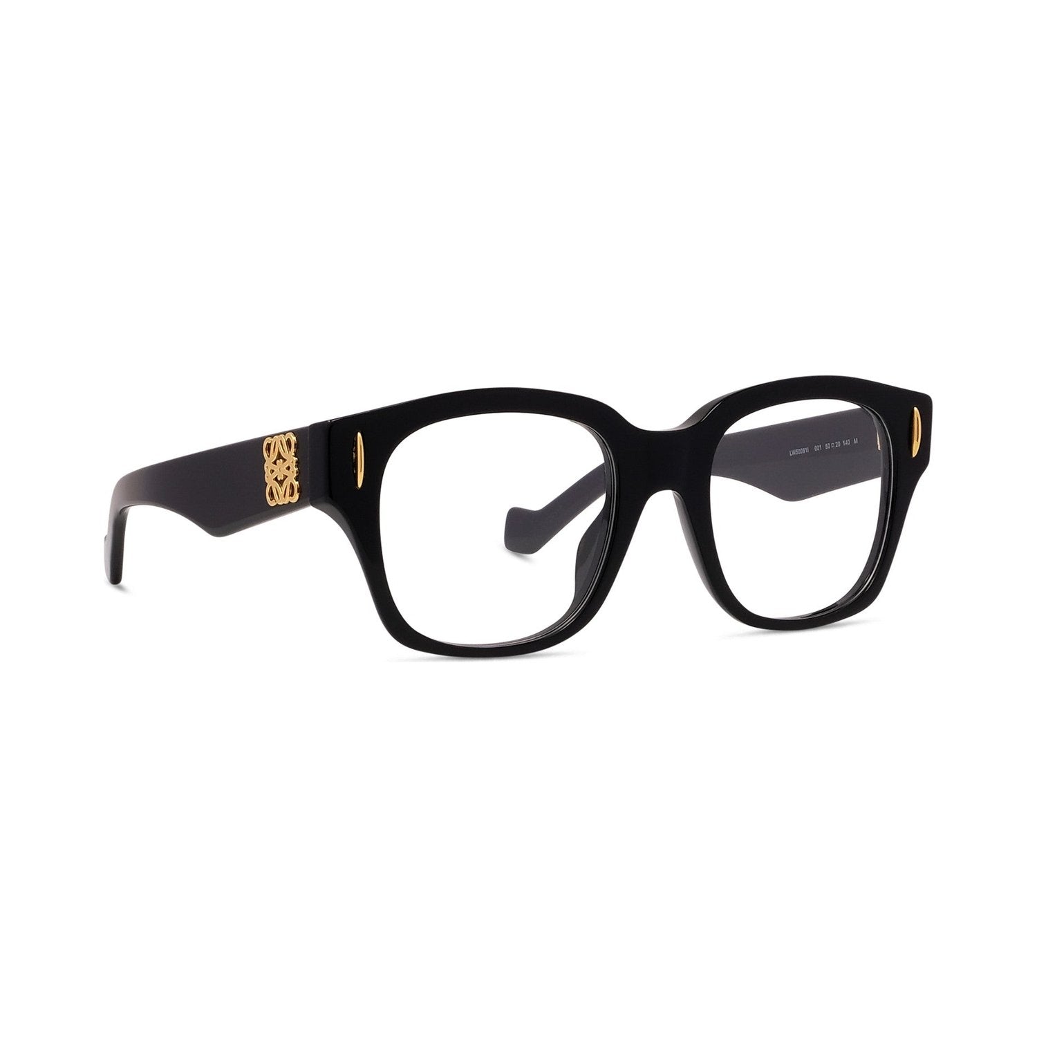 Anagram Black Geometric Eyeglasses