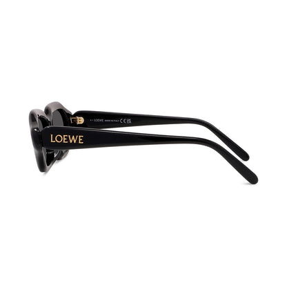 Slim Black Rectangular Sunglasses