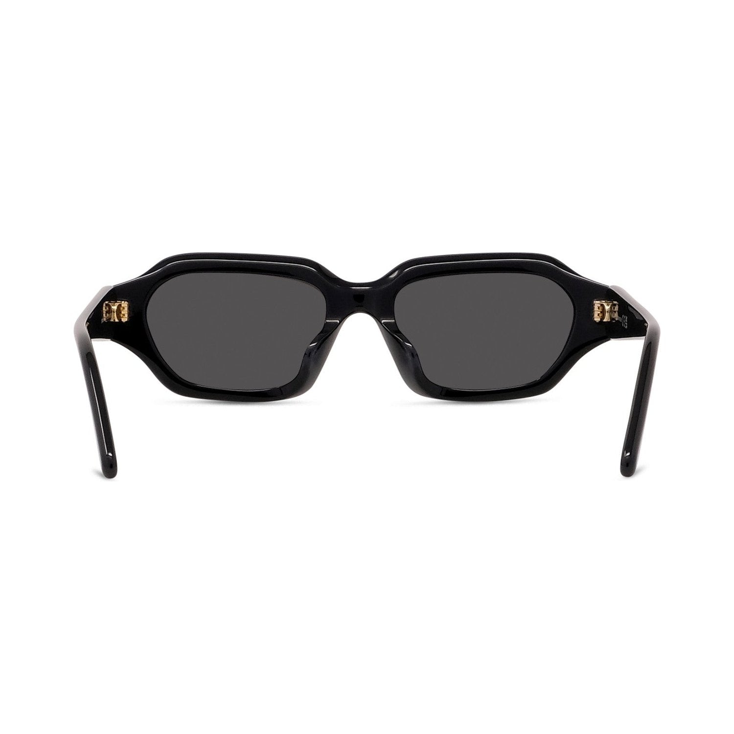 Slim Black Rectangular Sunglasses