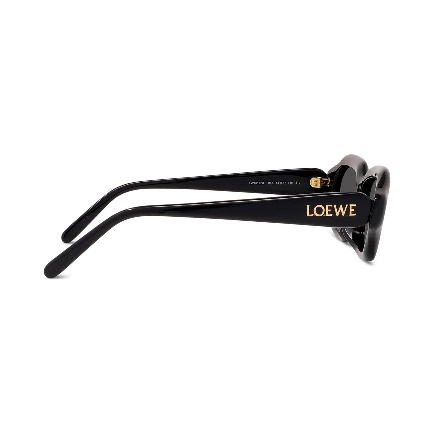 Slim Black Rectangular Sunglasses