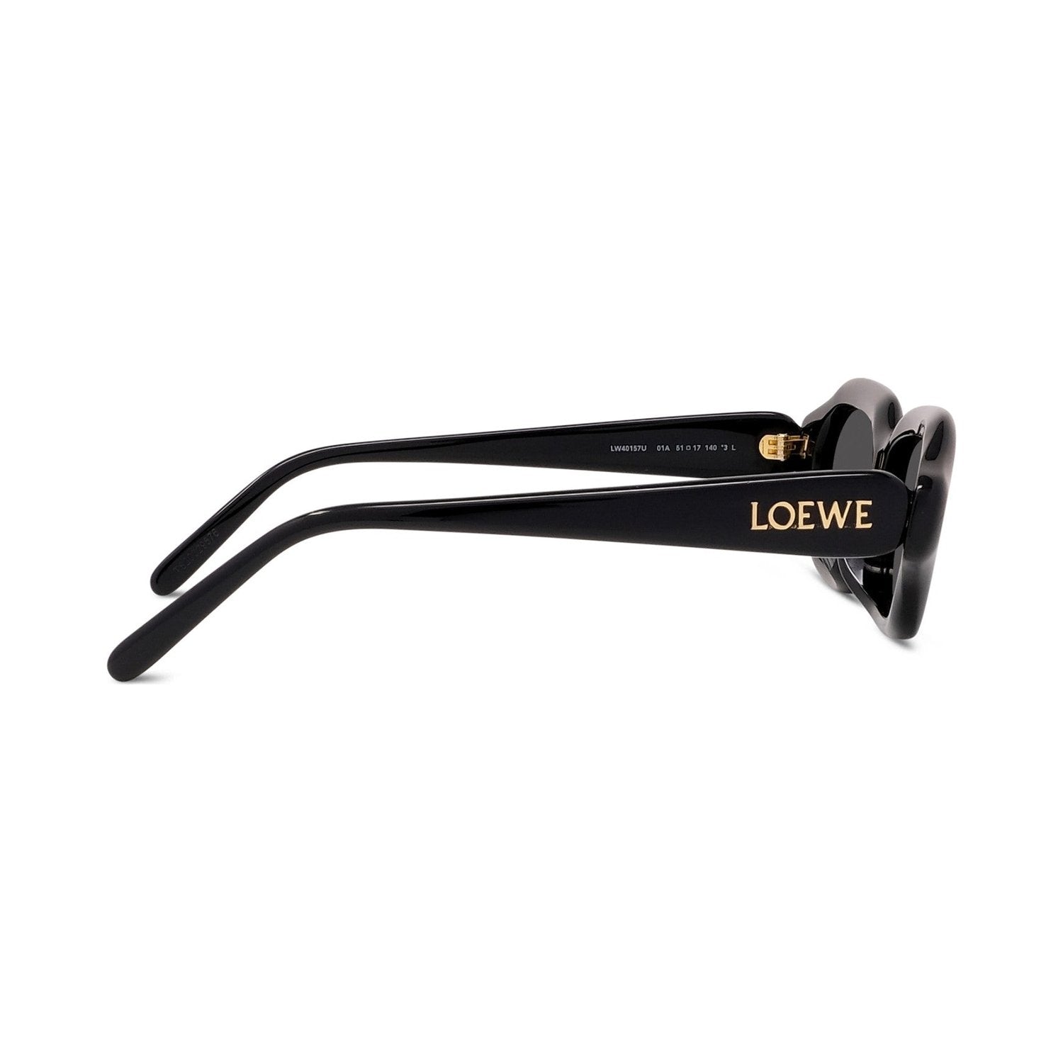 Slim Black Rectangular Sunglasses