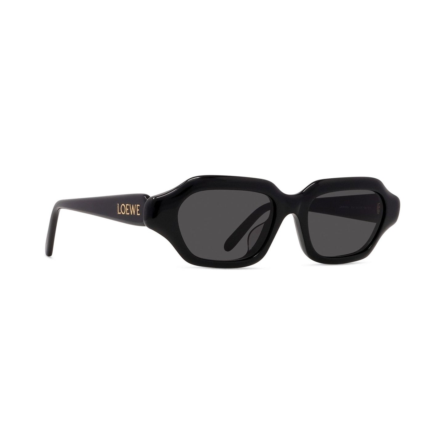 Slim Black Rectangular Sunglasses