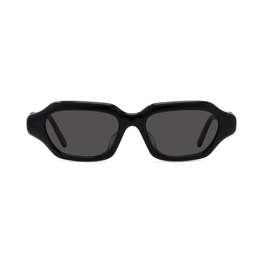 Slim Black Rectangular Sunglasses