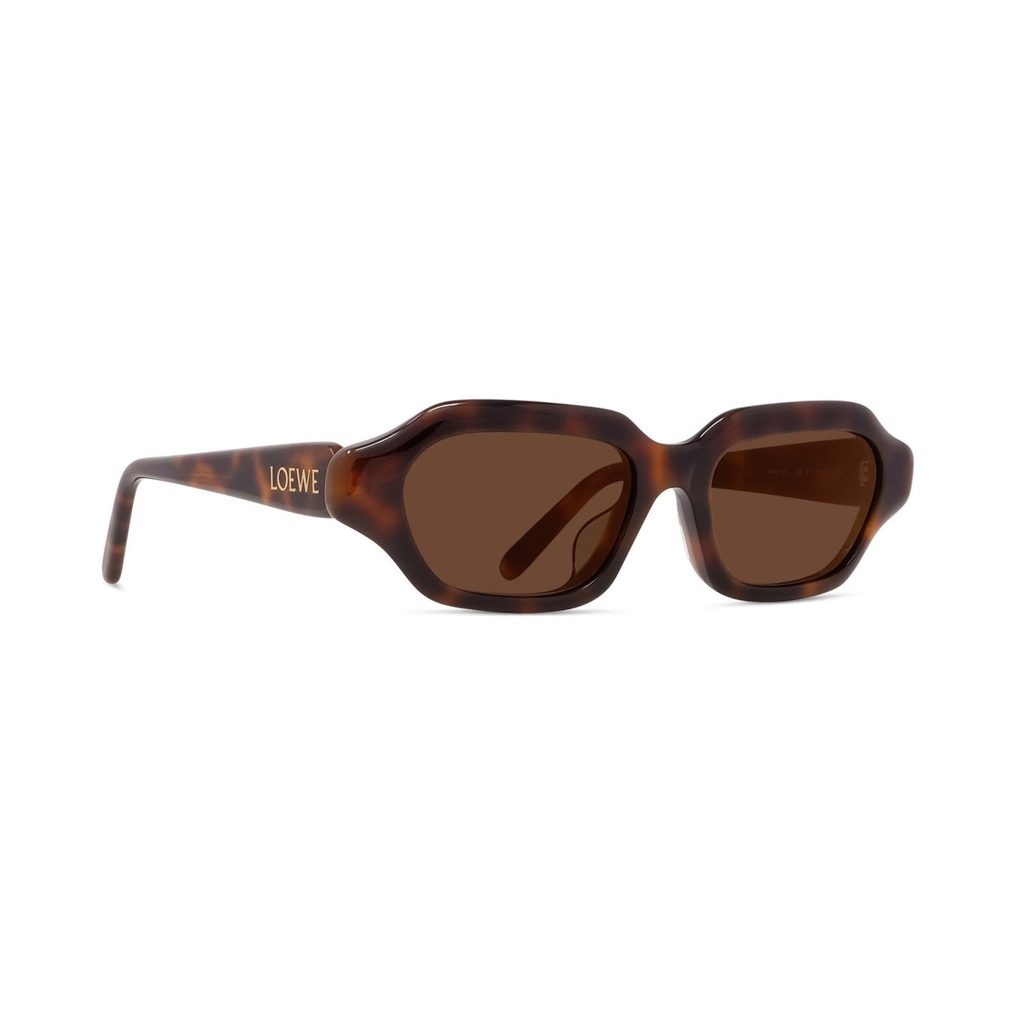 Slim Havana Rectangular Sunglasses