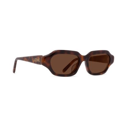 Slim Havana Rectangular Sunglasses
