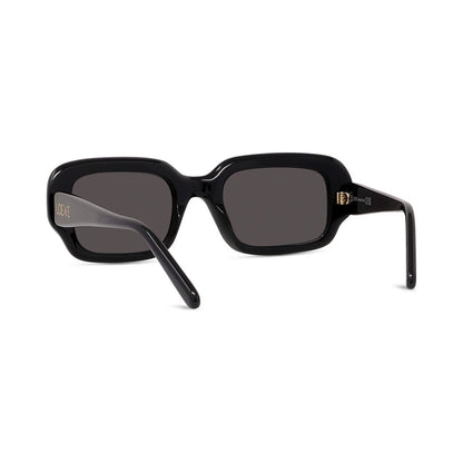 Slim Black Rectangular Sunglasses
