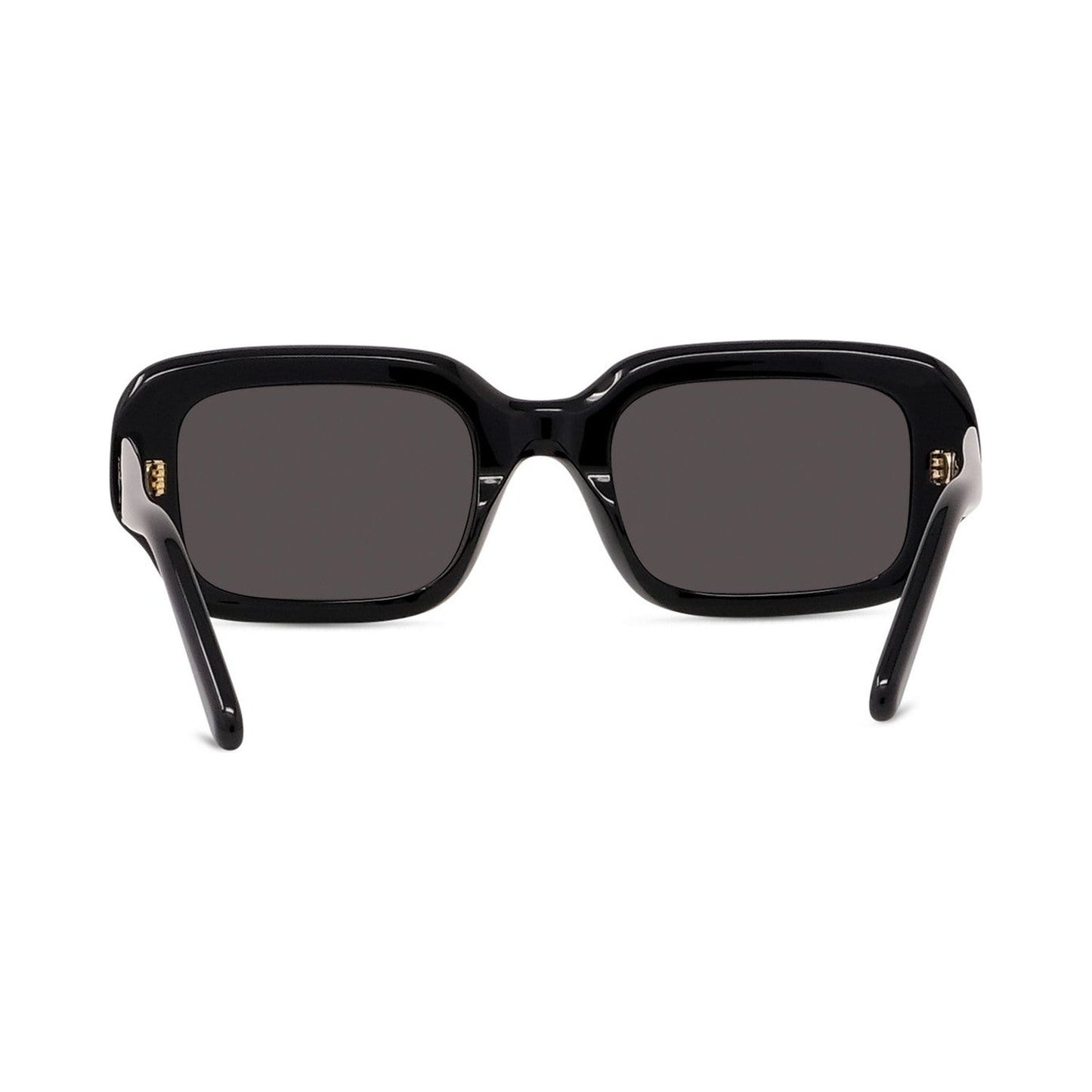 Slim Black Rectangular Sunglasses