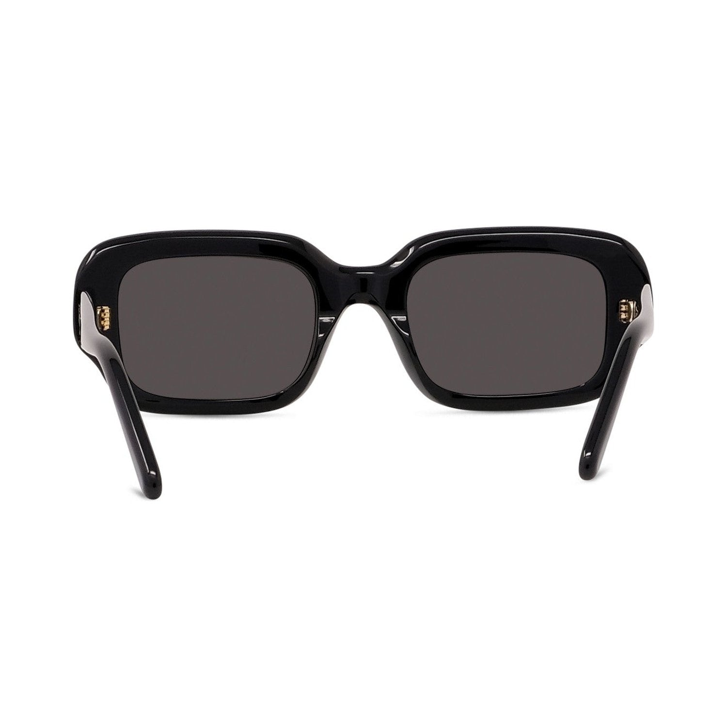 Slim Black Rectangular Sunglasses