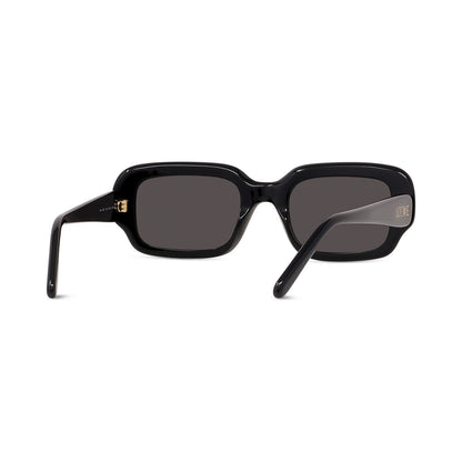 Slim Black Rectangular Sunglasses