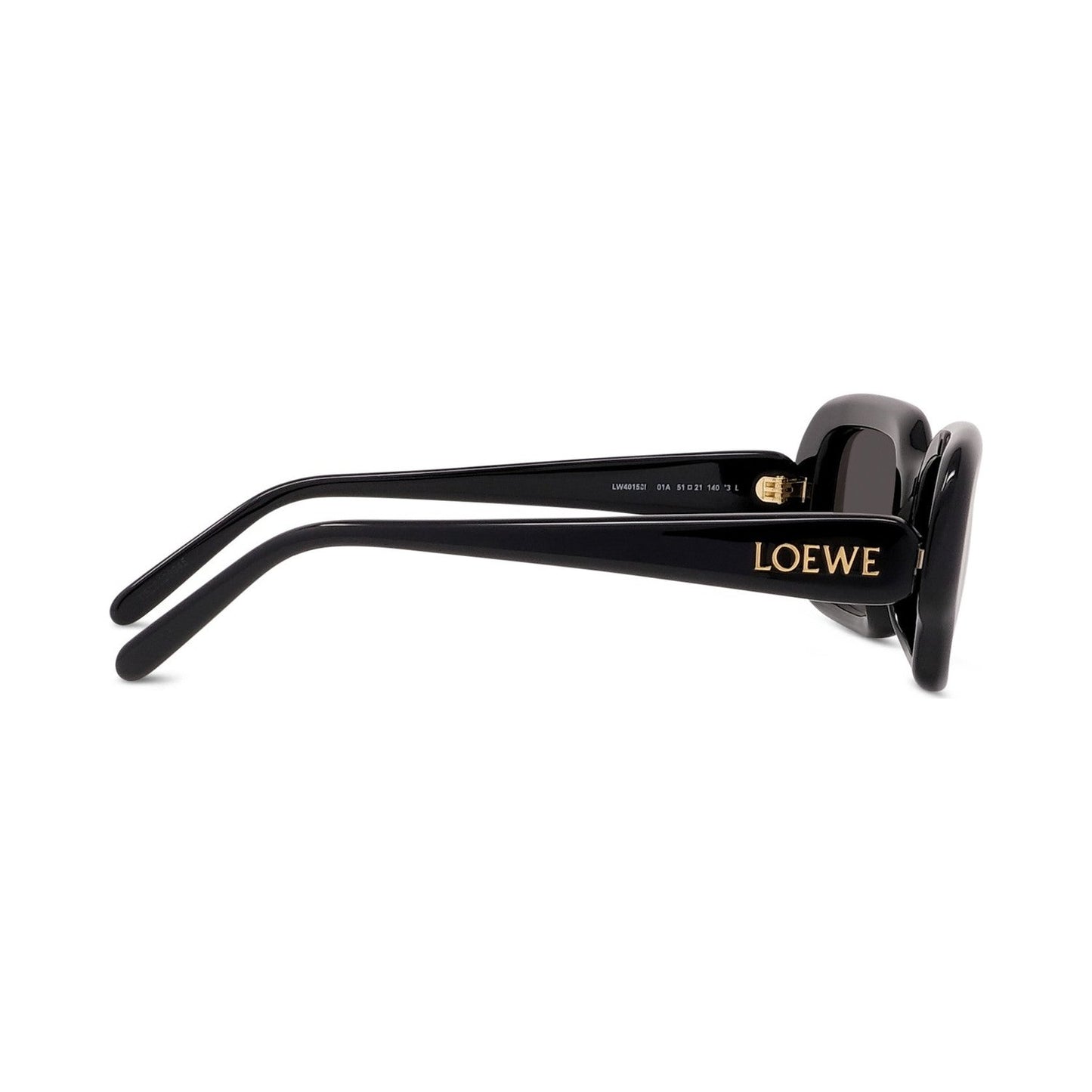 Slim Black Rectangular Sunglasses