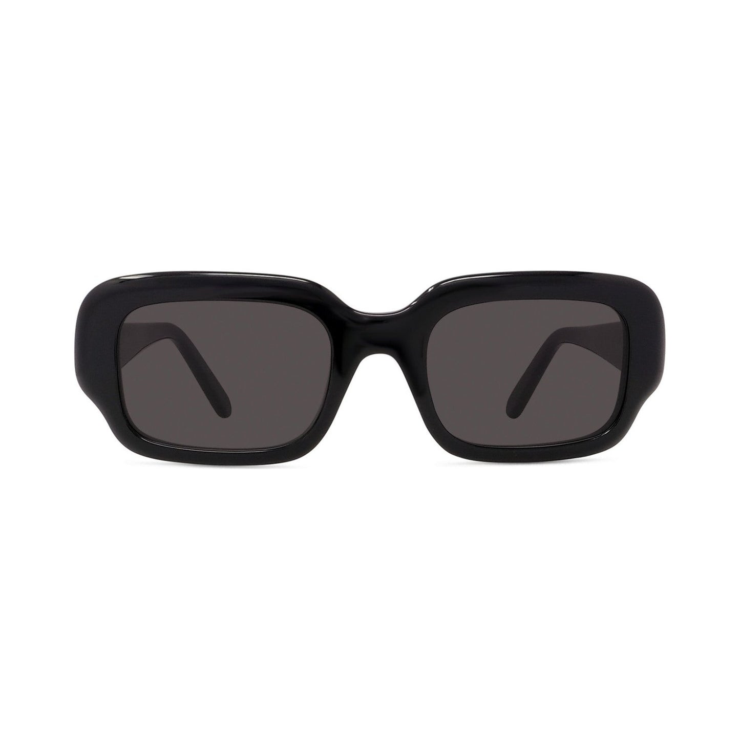 Slim Black Rectangular Sunglasses