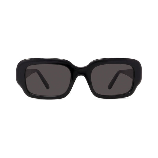 Slim Black Rectangular Sunglasses