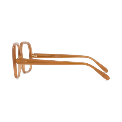 Slim Brown Square Eyeglasses