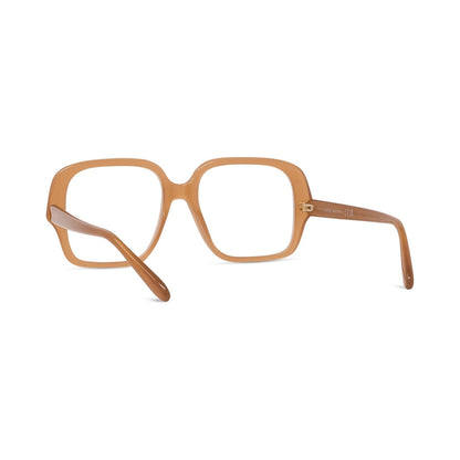 Slim Brown Square Eyeglasses