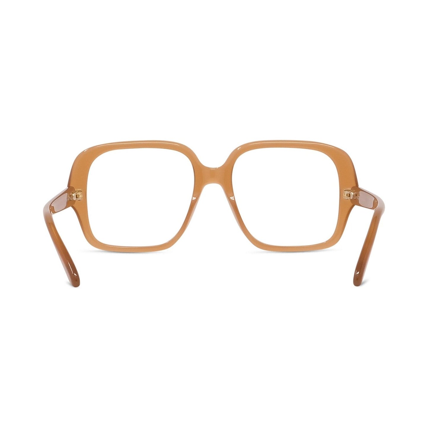 Slim Brown Square Eyeglasses