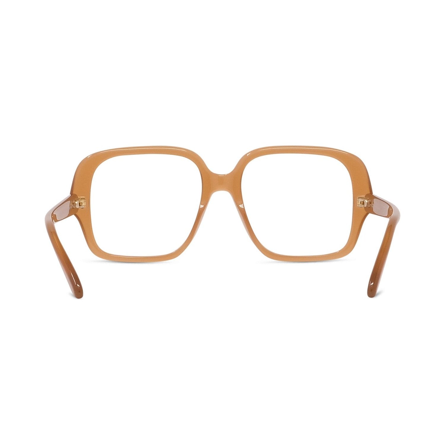 Slim Brown Square Eyeglasses