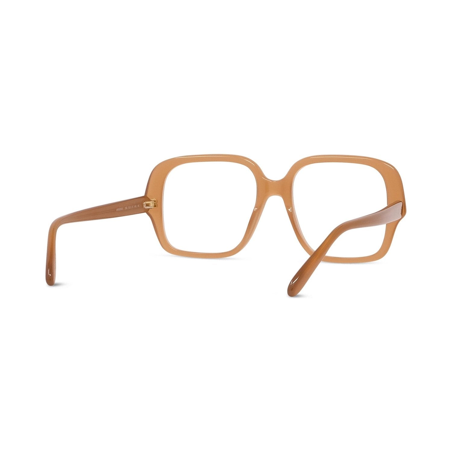 Slim Brown Square Eyeglasses