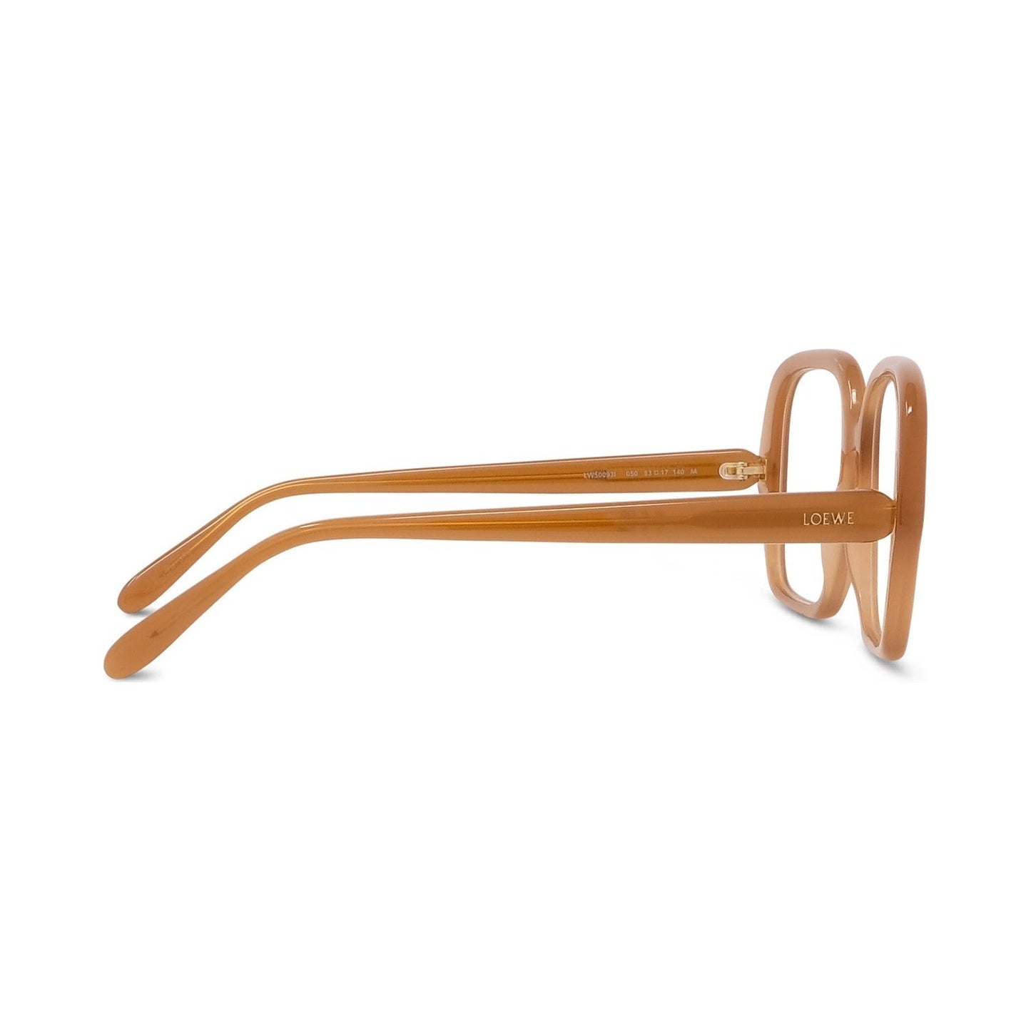Slim Brown Square Eyeglasses