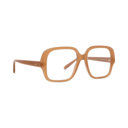 Slim Brown Square Eyeglasses
