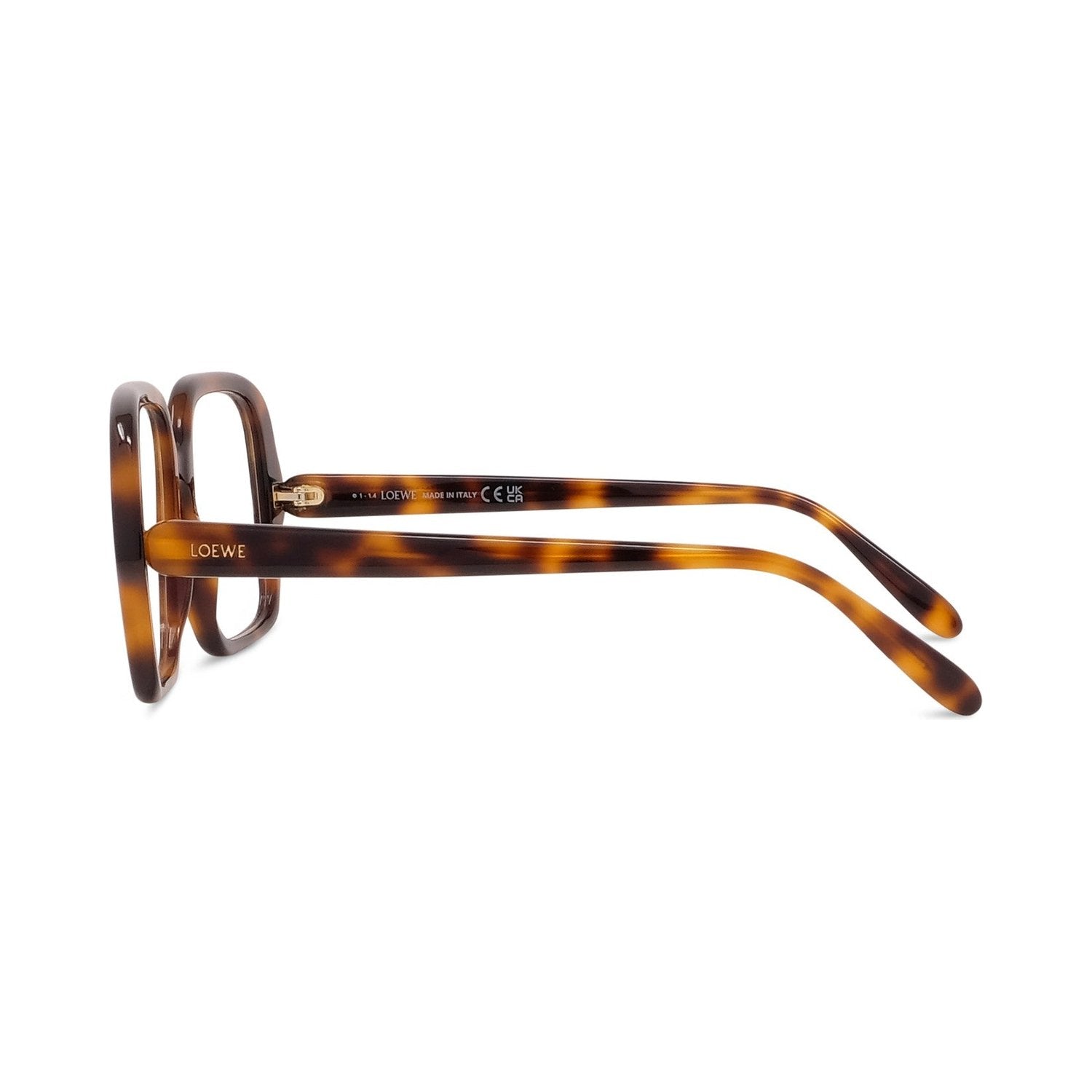 Slim Havana Square Eyeglasses